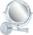 WENKO Wandspiegel Power-Loc® LED Modell Lumi Schwarz 5-fach Vergrößerung Bild 4