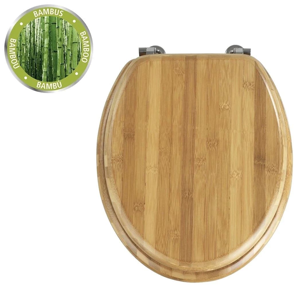 WENKO WC-Sitz Bambus Dunkel - Bild 2