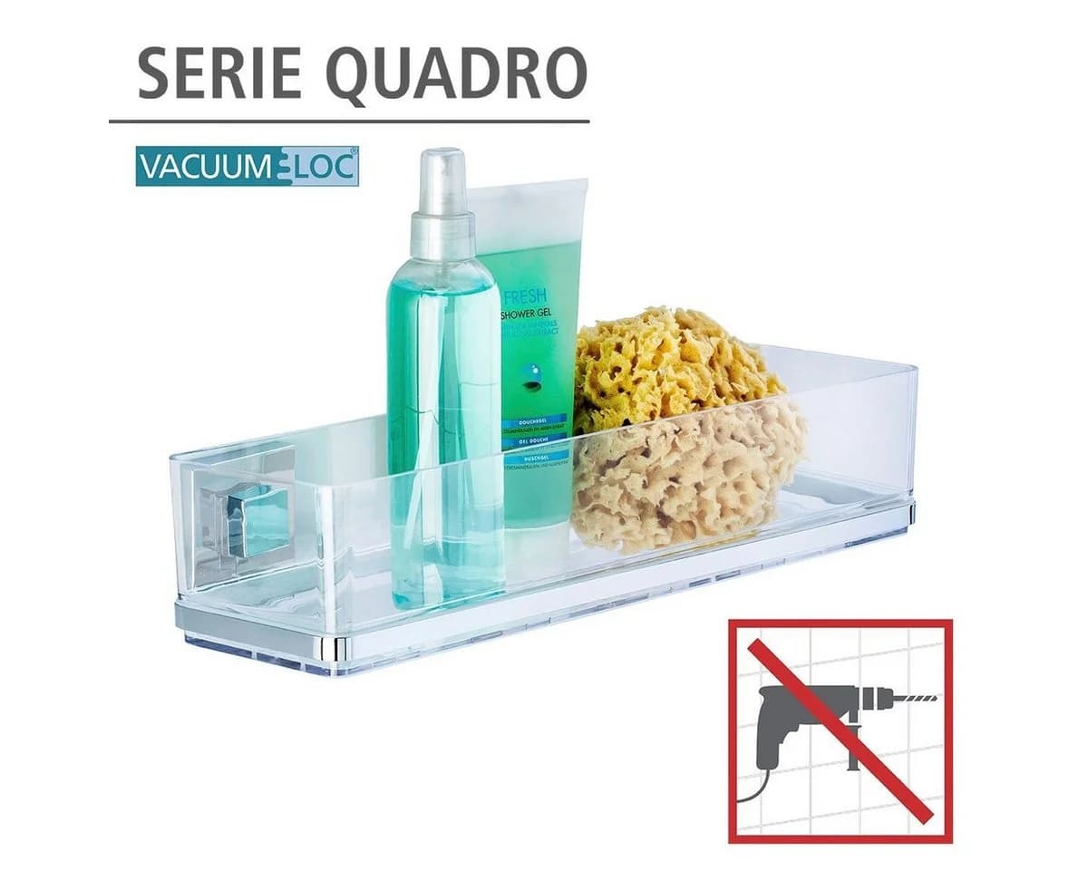 WENKO Badregal Vacuum-Loc Quadro Silber Edelstahl - Bild 5