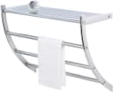 WENKO Handtuchhalter Pescara Silber 3 Stangen mit Ablage Bild 2