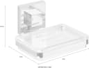 WENKO Seifenhalter Quadro mit Vacuum-Loc® System Silber/Transparent Bild 5