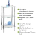 WENKO Regal Yago 3 Ablagen Transparent Edelstahl Bild 4