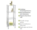 WENKO Yago Badregal Silber Glas 4 Ablagen Bild 1