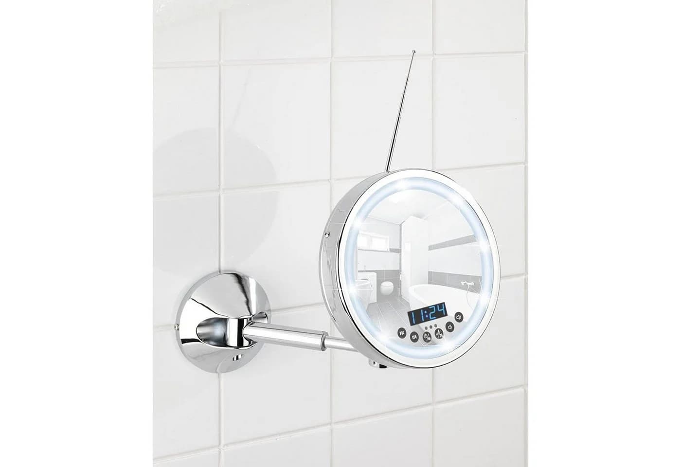 Wenko LED Wandspiegel Imperial mit Multimedia-Center und 3-Fach-Vergrößerung - Bild 3