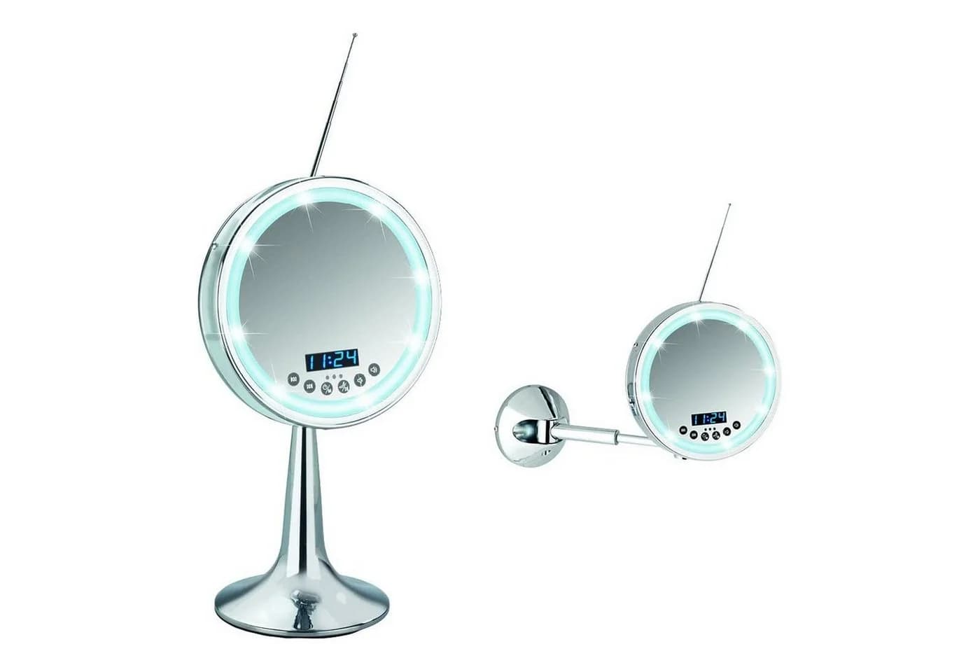 Wenko LED Wandspiegel Imperial mit Multimedia-Center und 3-Fach-Vergrößerung - Bild 4