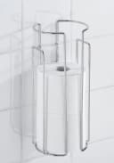 WENKO Toiletten-Ersatzrollenhalter Wandhalter Chrom für 3 Rollen Bild 1