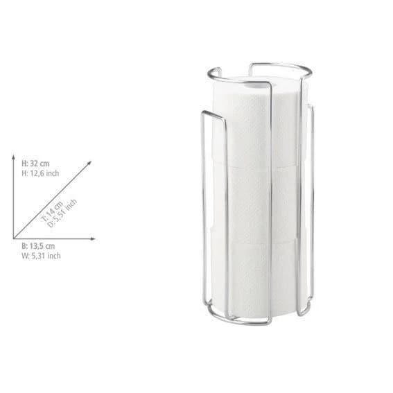 WENKO Toiletten-Ersatzrollenhalter Wandhalter Chrom für 3 Rollen - Bild 3