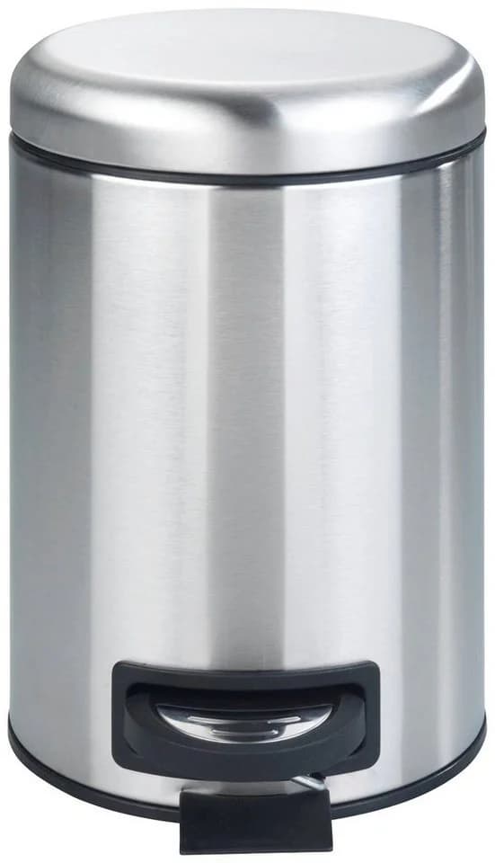 WENKO Kosmetikeimer Leman Schwarz Edelstahl 3 Liter