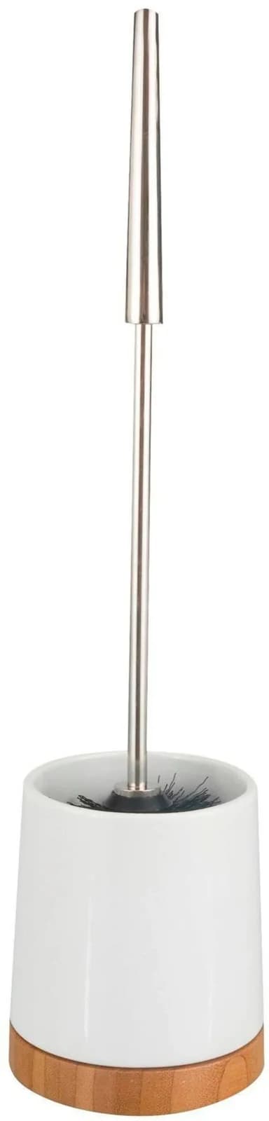 WENKO WC-Garnitur Bamboo Weiß Keramik Bambus
