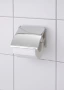 WENKO Toilettenpapierhalter Cover Chrom mit geschlossener Form Bild 1