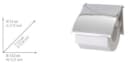 WENKO Toilettenpapierhalter Cover Chrom mit geschlossener Form Bild 4