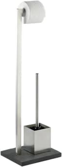 Wenko WC-Garnitur Slate Rock Anthrazit Edelstahl Rostfrei Bild 2