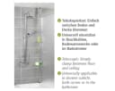 Teleskopregal WENKO Prea Silber Edelstahl 4 Ablagen Bild 5