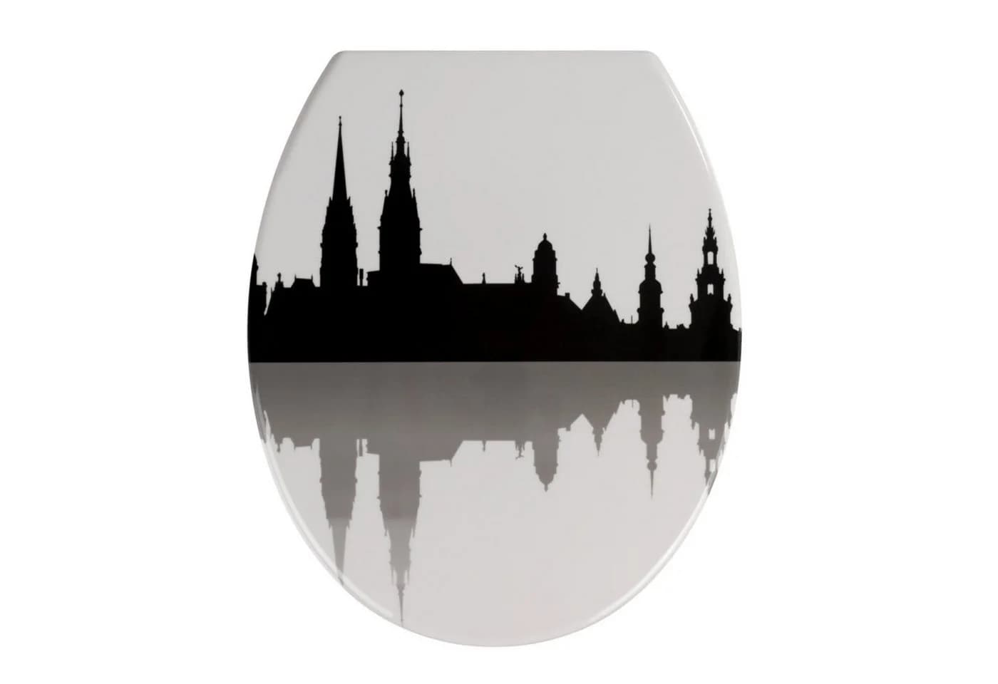 WENKO WC-Sitz Hamburg Skyline Duroplast mit Absenkautomatik - Bild 2