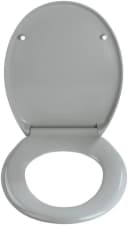 WENKO Ottana WC-Sitz Hellgrau SoftClose Oval Duroplast Bild 1