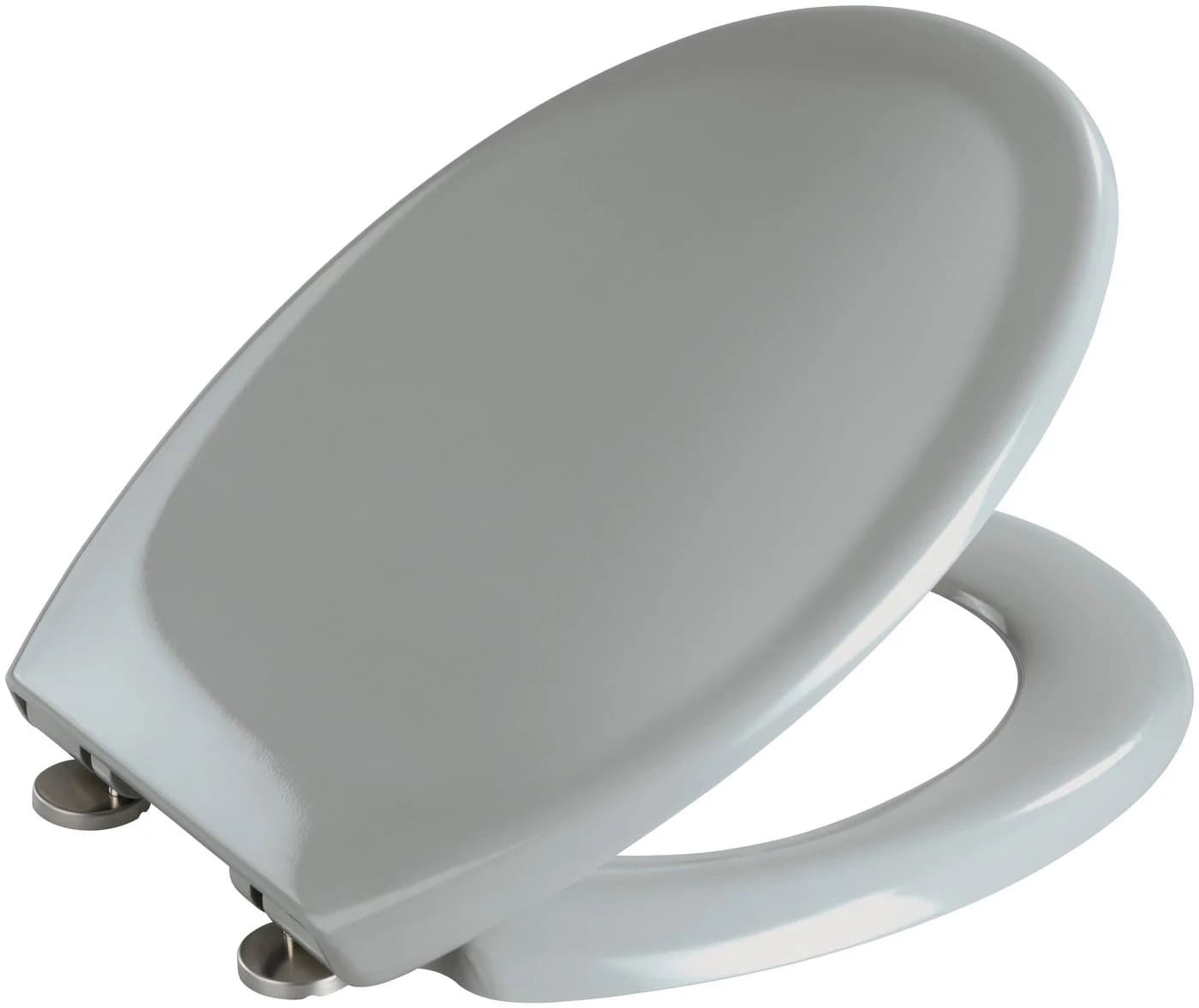 WENKO Ottana WC-Sitz Hellgrau SoftClose Oval Duroplast - Bild 3