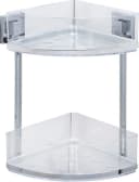 WENKO Eckregal "Vacuum-Loc Quadro" Silber Chrom Transparent Bild 2