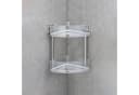 WENKO Eckregal "Vacuum-Loc Quadro" Silber Chrom Transparent Bild 3