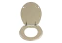 WENKO WC-Sitz MDF Sandbeige Matt Ovale Passform Bild 3