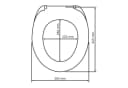 WENKO WC-Sitz MDF Sandbeige Matt Ovale Passform Bild 5