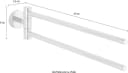 WENKO Handtuchhalter Bosio 2 Stangen Edelstahl Silber Bild 5