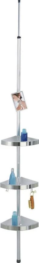 WENKO Duschablage Premium 3 Ablagen 1 Spiegel Silber Aluminium Bild 2