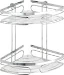 WENKO Eckregal Premium 2 Etagen Silber Edelstahl Bad Organizer Bild 4