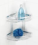 WENKO Eckregal Premium 2 Etagen Silber Edelstahl Bad Organizer Bild 5