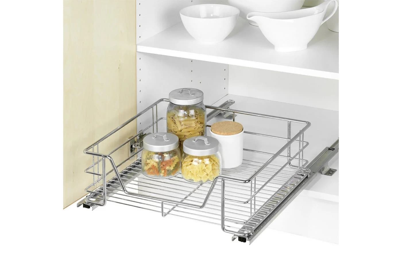Maximex Schrankauszug Modell Midi Chrom-Optik Metall - Bild 3