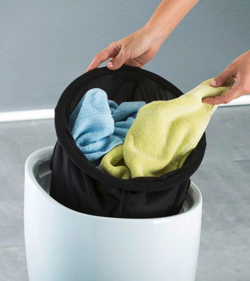 WENKO Badhocker Candy Blau mit Wäschesack - Bild 3