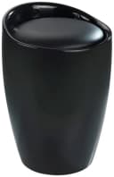 WENKO Badhocker Candy Schwarz mit 20l Wäschesack Bild 2