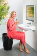 WENKO Badhocker Candy Schwarz mit 20l Wäschesack Bild 4