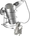 WENKO Haartrocknerhalter Vacuum-Loc Silber Stahl ohne Bohren Bild 1