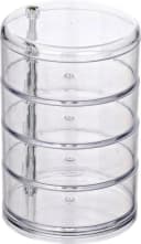 WENKO Badorganizer Tower Kosmetik-Aufbewahrung mit 4 Fächern transparent Bild 1