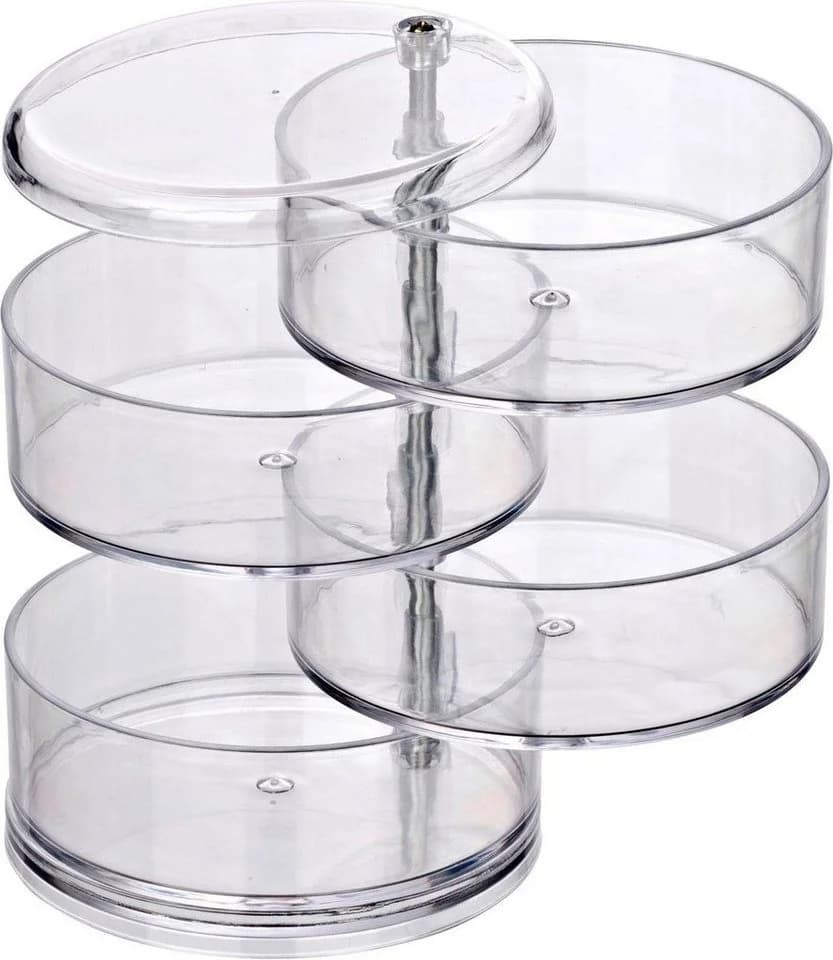 WENKO Badorganizer Tower Kosmetik-Aufbewahrung mit 4 Fächern transparent - Bild 2