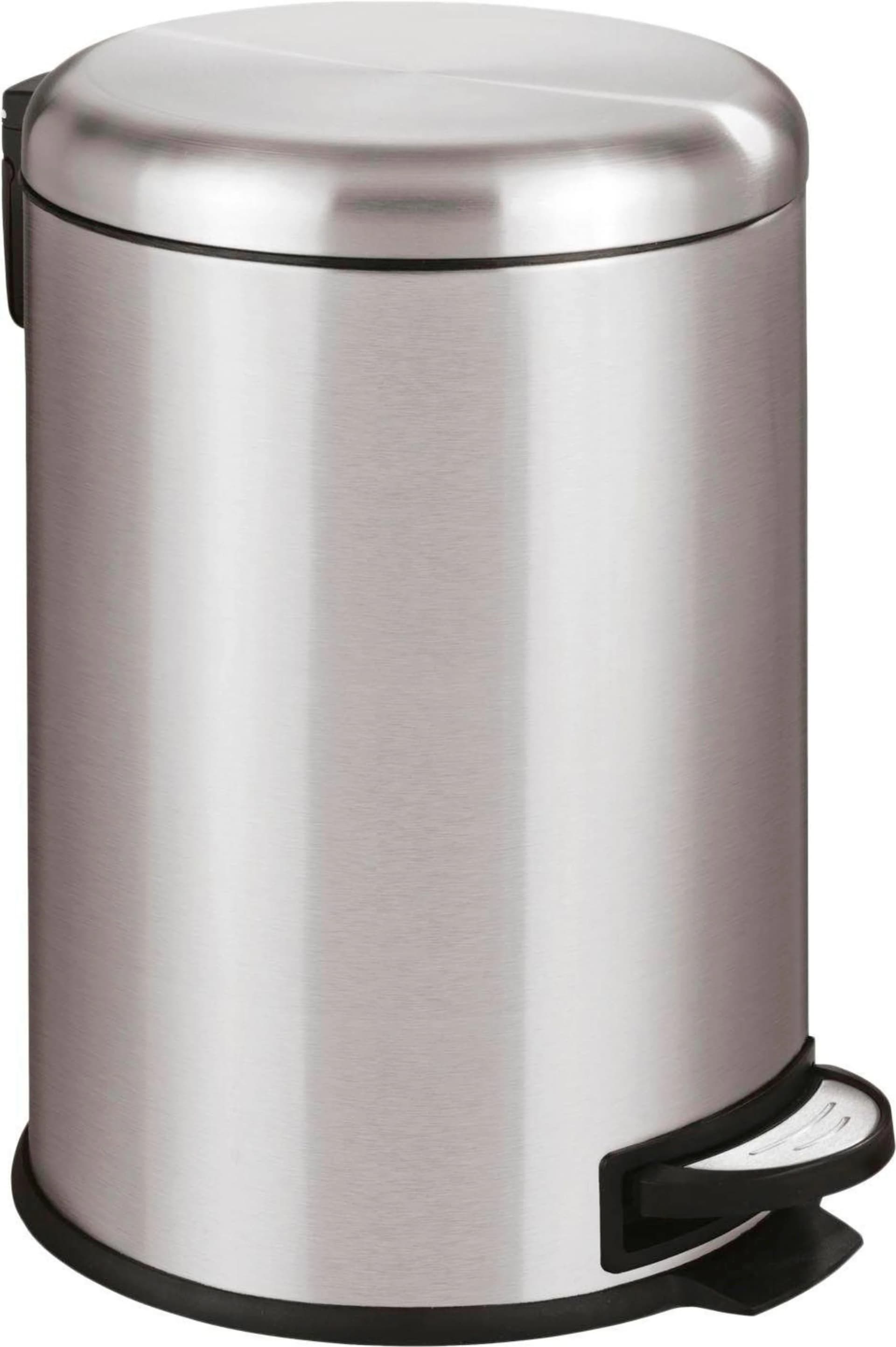Mülleimer WENKO Leman Silber Edelstahl 20 Liter