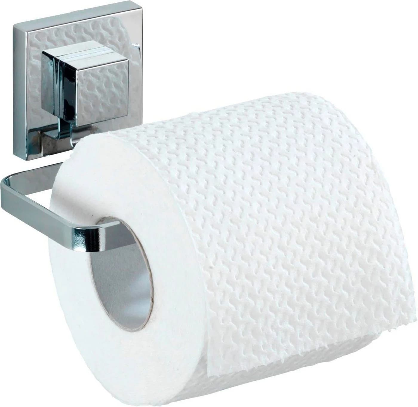 WENKO Toilettenpapierhalter Quadro Vacuum-Loc Silber - Bild 3
