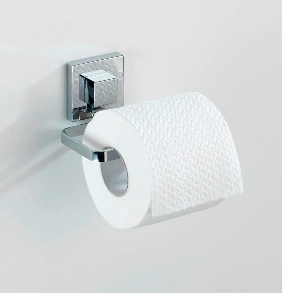 WENKO Toilettenpapierhalter Quadro Vacuum-Loc Silber - Bild 4