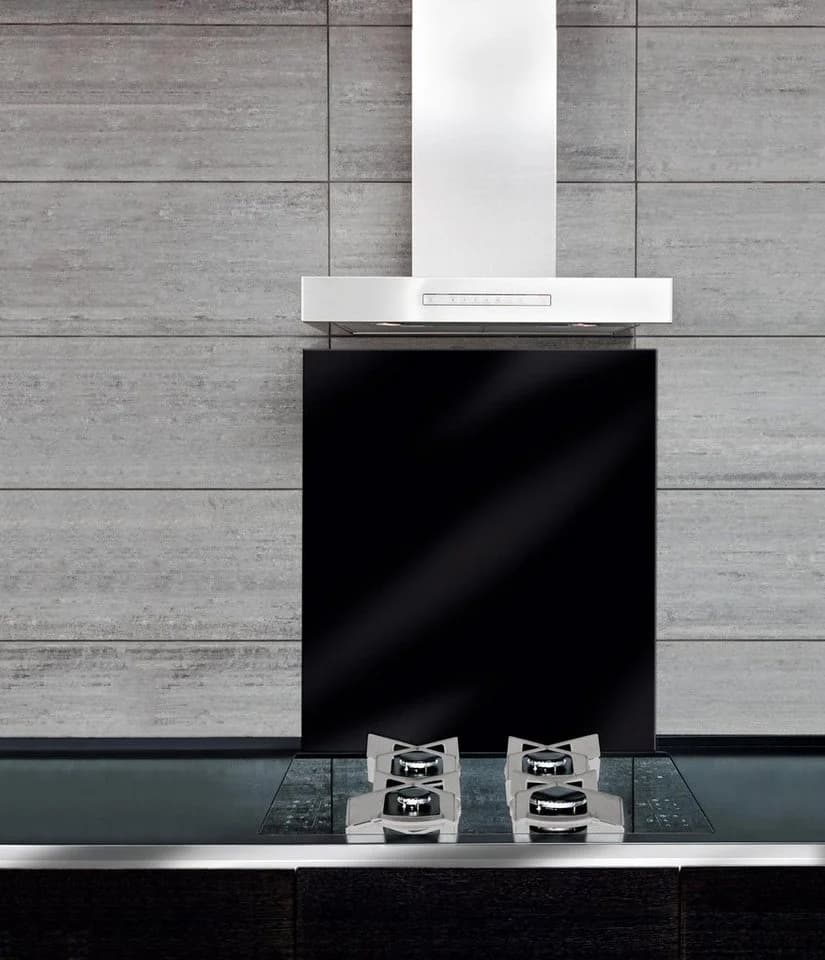 WENKO Küchenrückwand Schwarz Gehärtetes Glas Spritzschutz - Bild 4