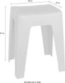 WENKO Hocker Kumba Grau Modern Kunststoff Badhocker Bild 5