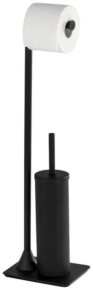 WENKO WC-Garnitur Hella Schwarz Metall