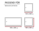 Duschvorhang WENKO Palais Weiß 180x200 cm Polyester Bild 5