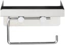 WENKO Toilettenpapierhalter Edelstahl 2in1 Kombination Bild 1