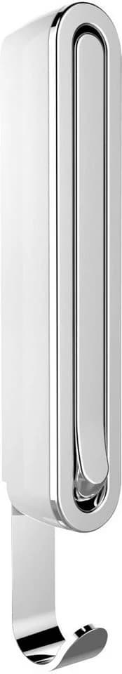 WENKO Klapphaken Premium Sigma Weiß/Silber Oval