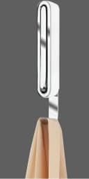 WENKO Klapphaken Premium Sigma Weiß/Silber Oval Bild 5