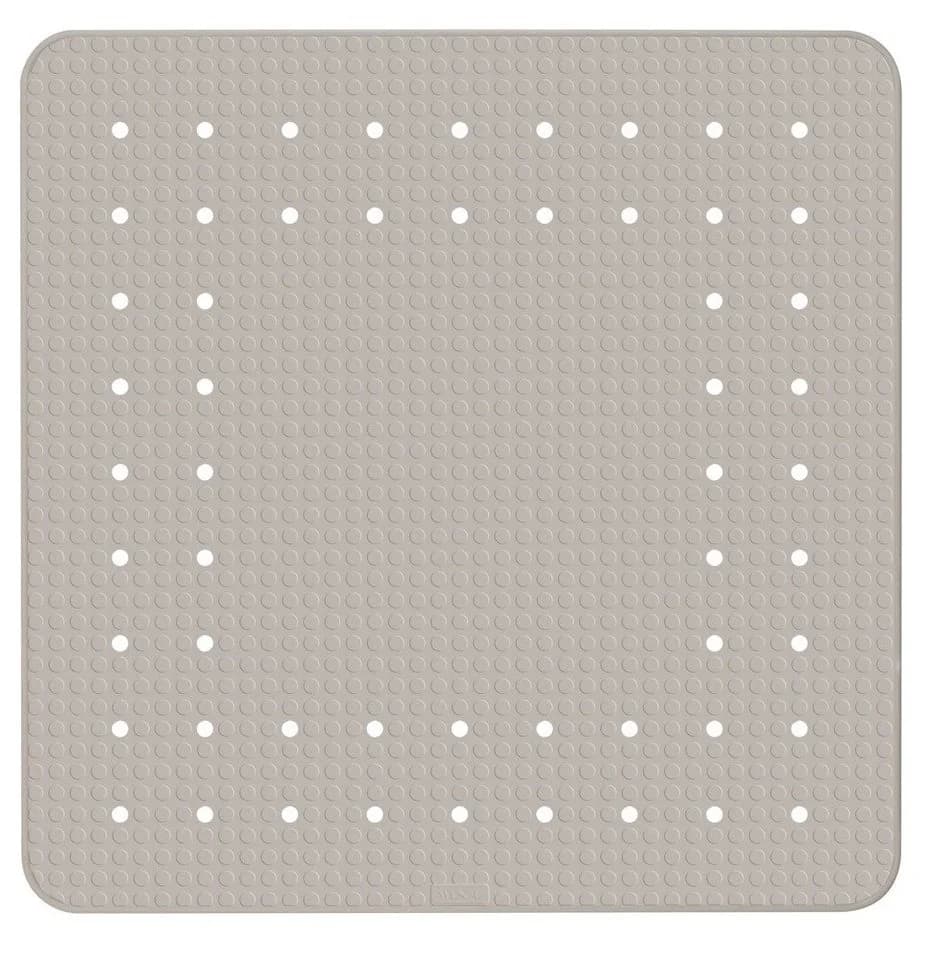 WENKO Duschmatte Mirasol Taupe Quadratisch Rutschfest