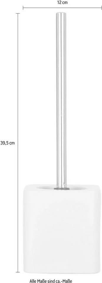 WENKO WC-Garnitur Hexa Keramik Toilettenbürste mit Halter