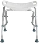 Wenko Badhocker Secura Weiß Aluminium Grau Bild 1