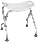 Wenko Badhocker Secura Weiß Aluminium Grau Bild 2