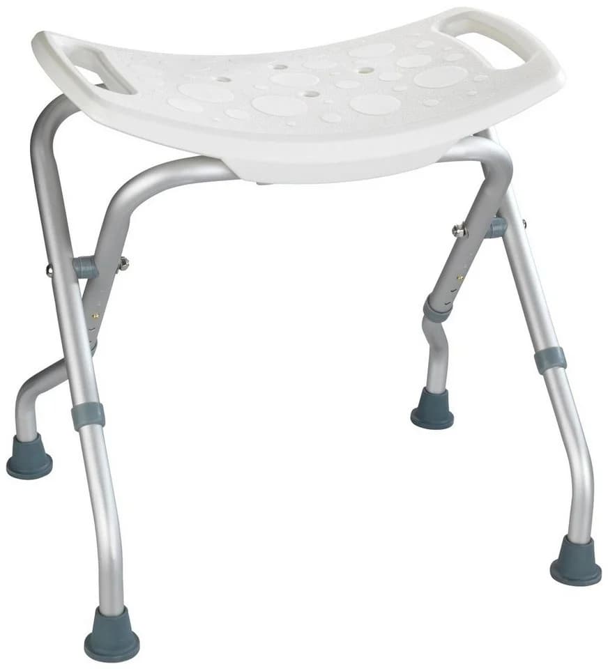 Wenko Badhocker Secura Weiß Aluminium Grau - Bild 2